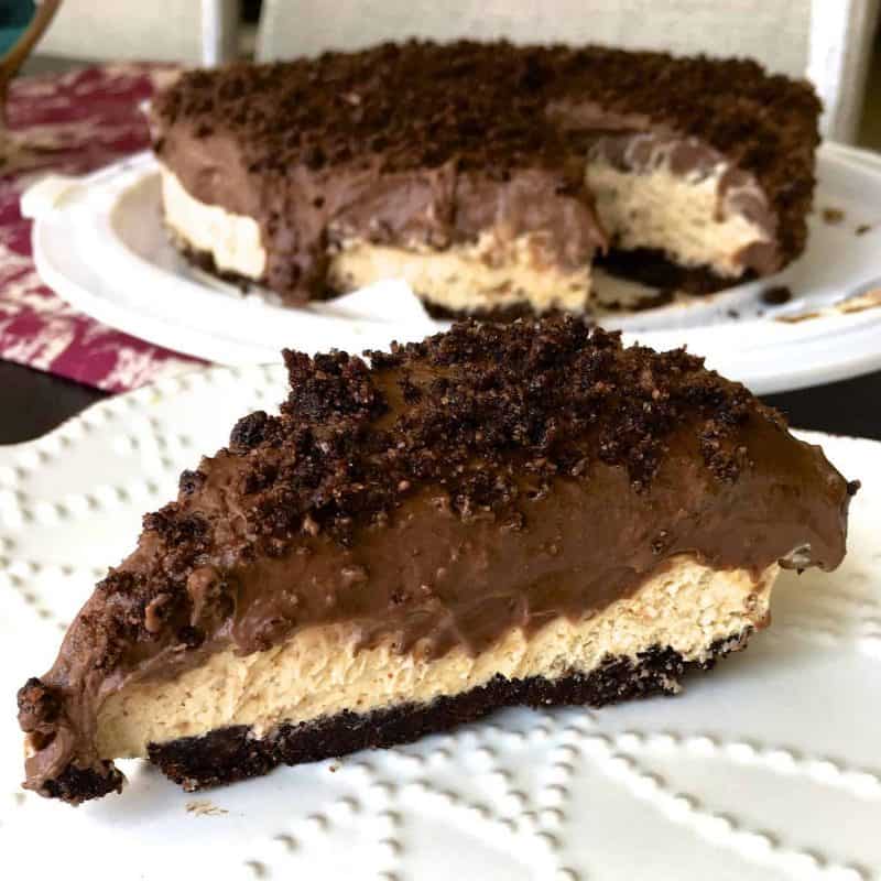 [生酮甜點]  免烤杏仁巧克力乳酪蛋糕 -淨碳水< 5g-減醣低醣