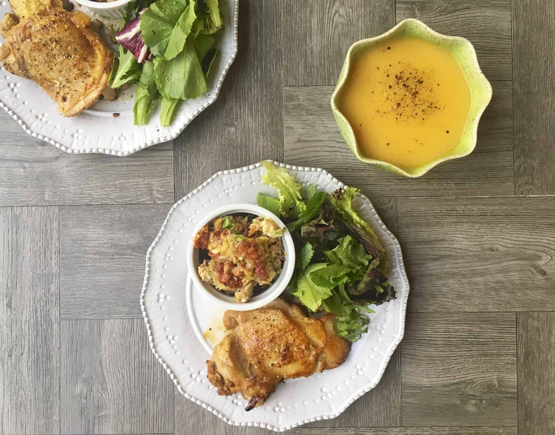 Teriyaki Chicken with Avocado Salad