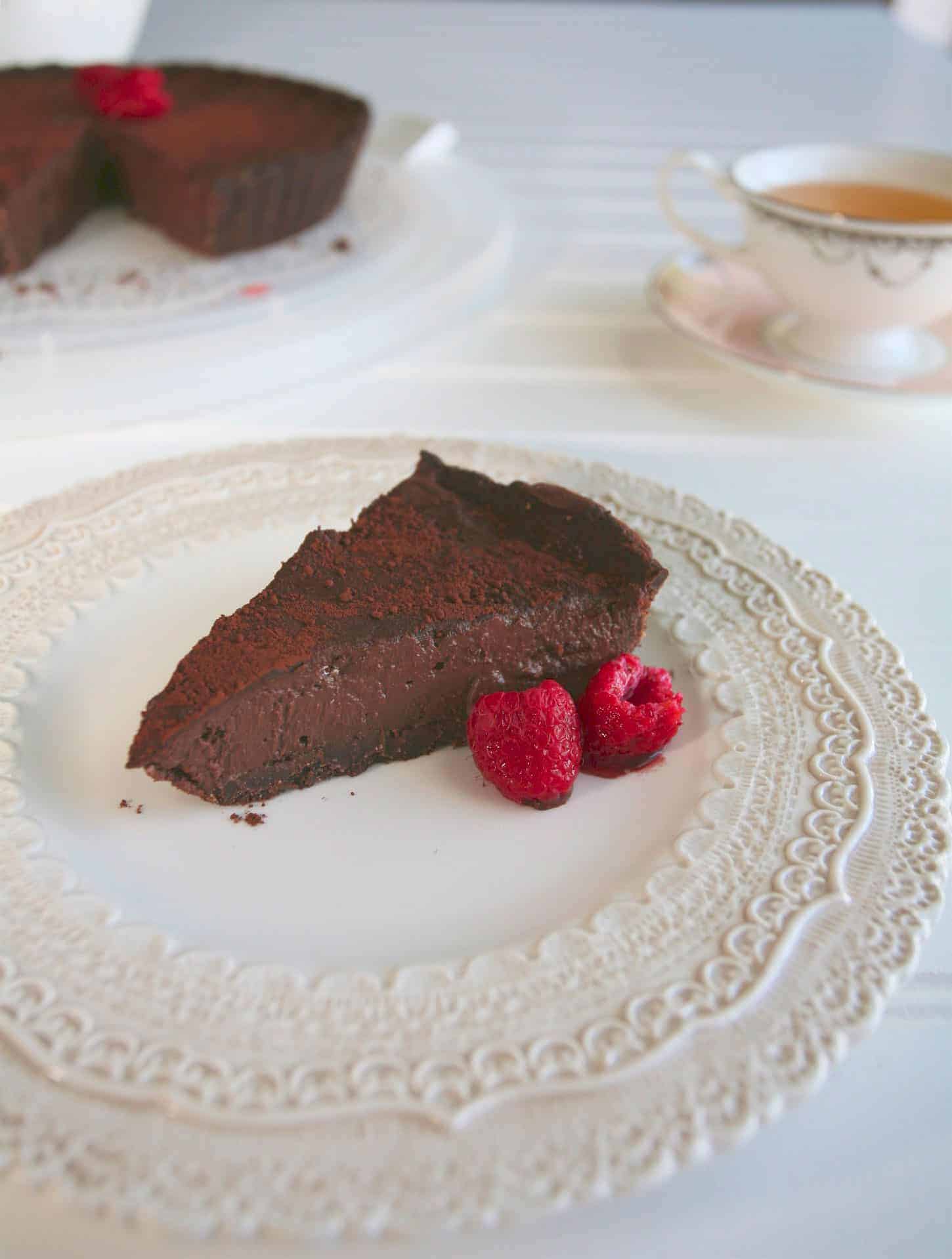 覆盆莓巧克力派