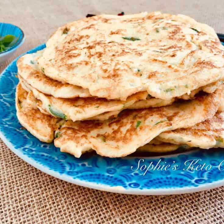 [中式生酮食譜] 生酮蔥油餅 Keto Scallion Pancakes – 淨碳水1g