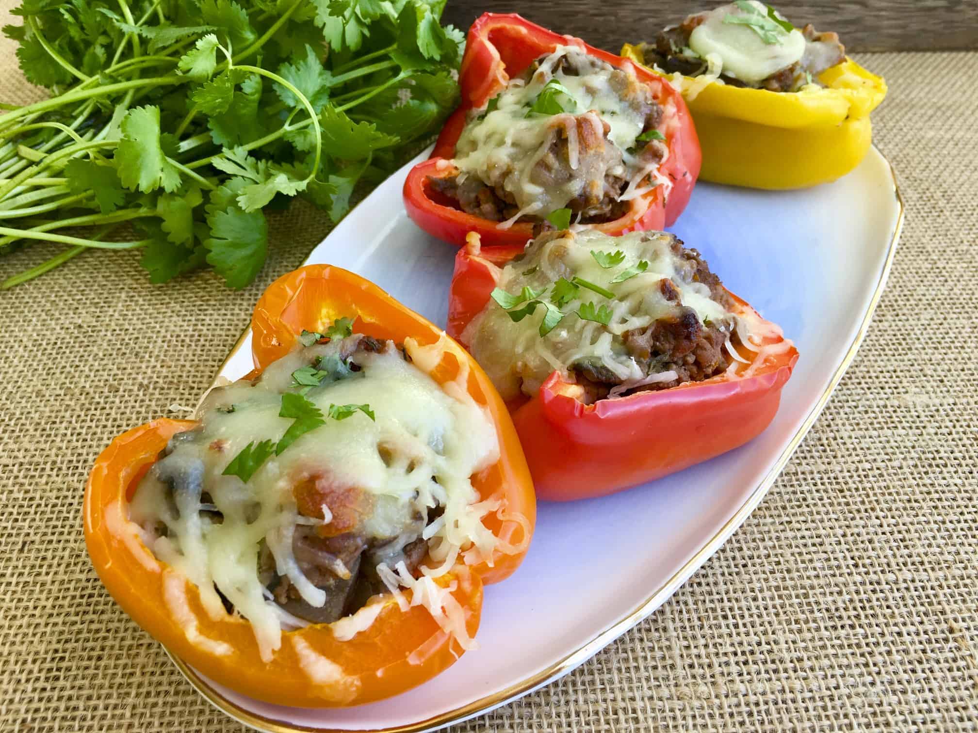 [生酮食譜] 低碳 甜椒鑲肉 Low Carb Stuffed Peppers – 簡易派對開胃菜