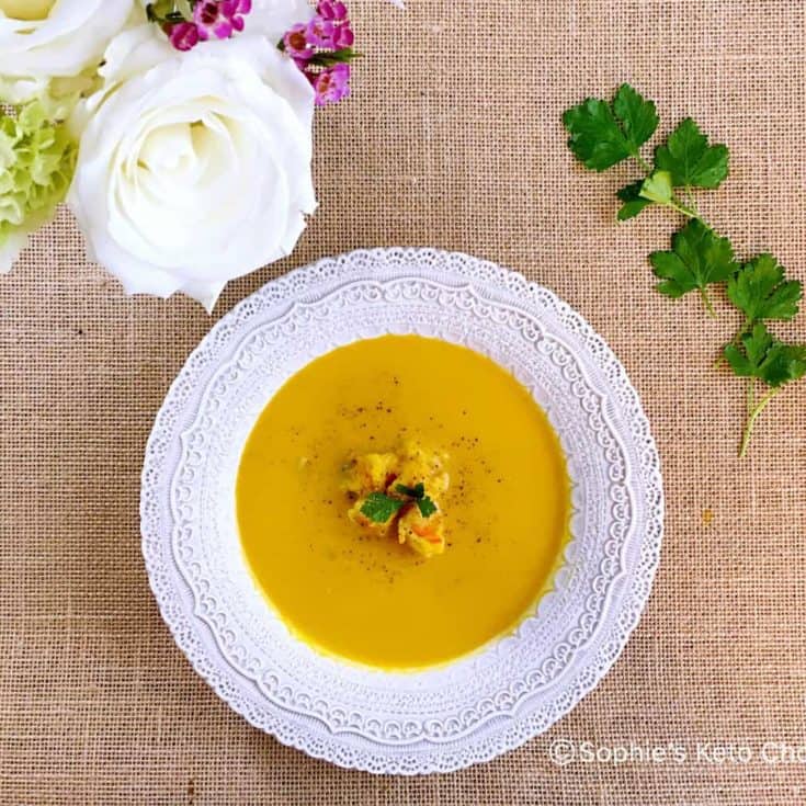 [低碳濃湯] 鮮蝦奶油南瓜濃湯 Pumpkin and Shrimp Bisque