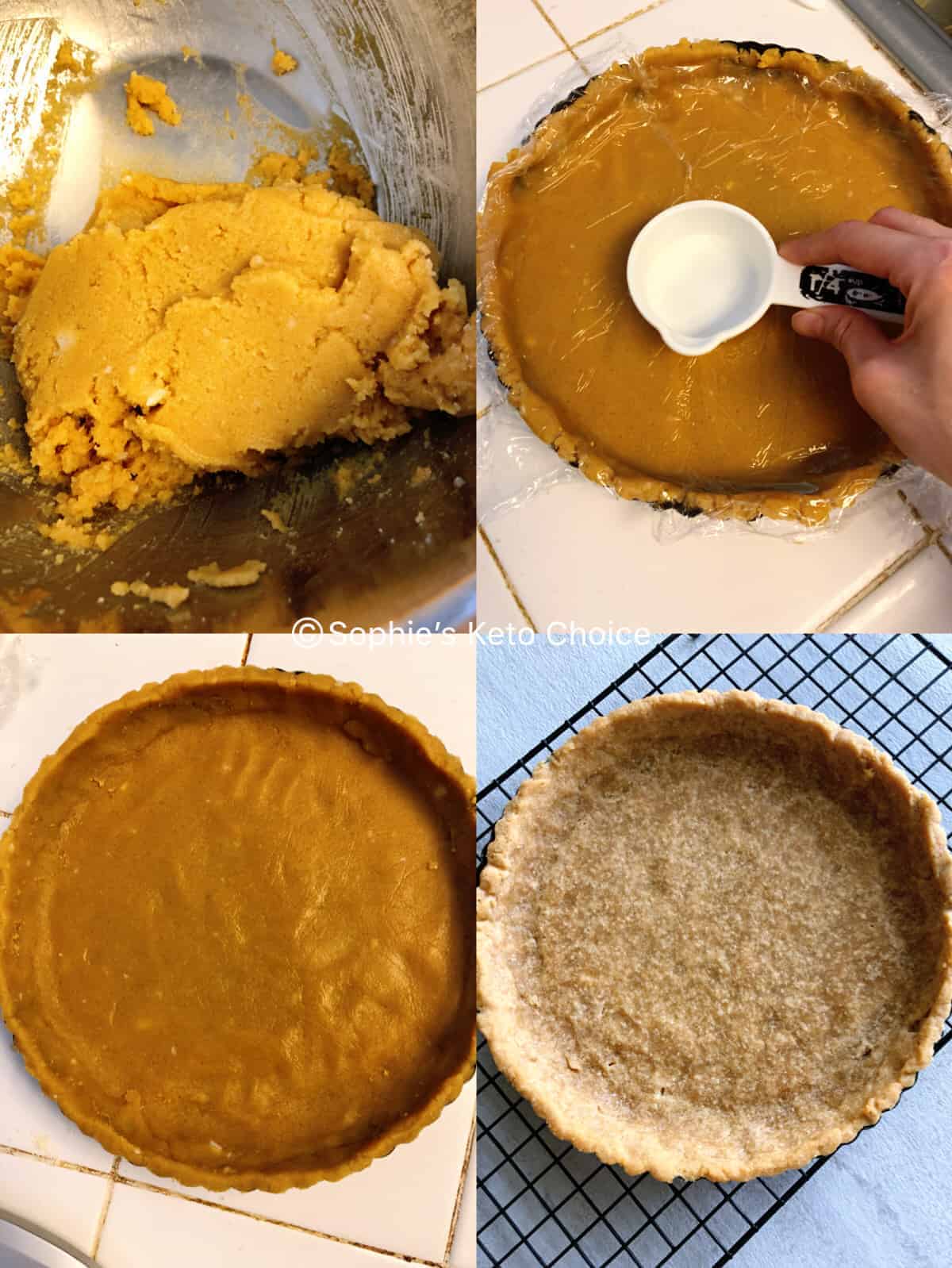 低碳椰子塔皮 low carb coconut flour piet crust