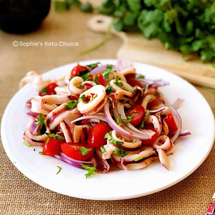 泰式涼拌花枝 Thai Sour & Spicy Squid Salad- 酸辣開胃，10分鐘搞定