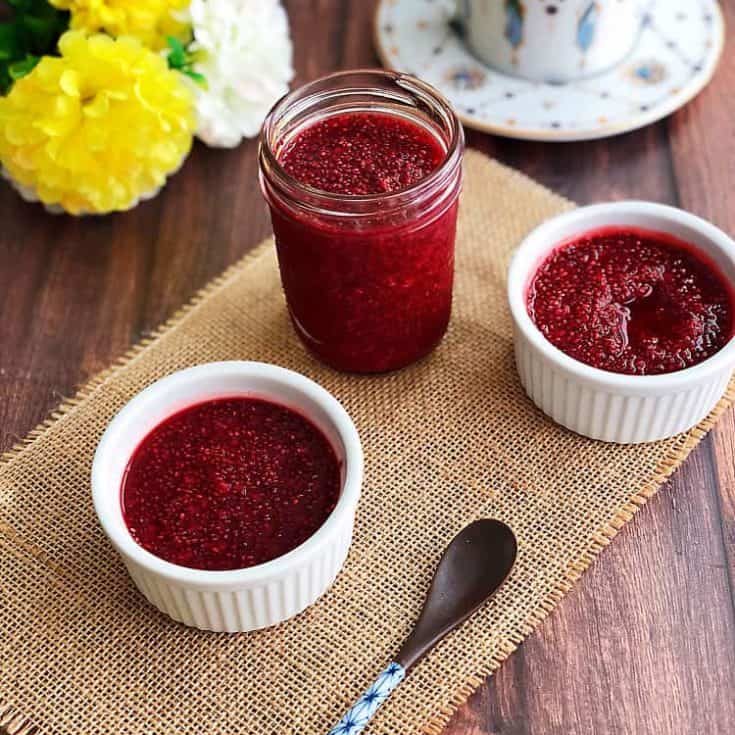 低碳無糖奇亞籽莓果醬 Sugar Free Berry Chia Jam- 免煮5分鐘完成！
