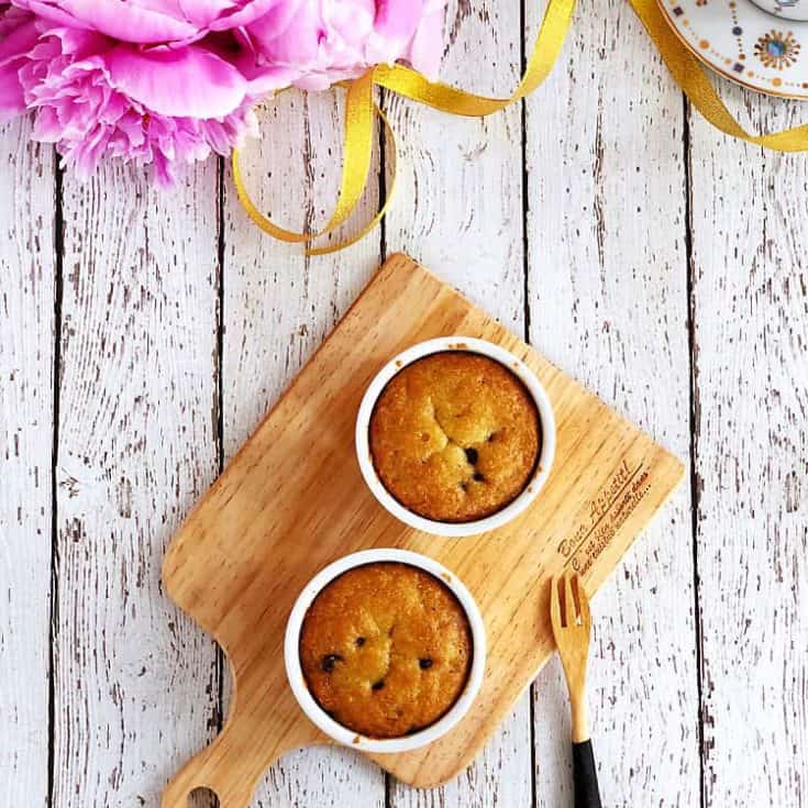 免烤1分鐘生酮巧克力豆馬克杯蛋糕- 雞蛋糕蓬鬆口感- 淨碳3.5g