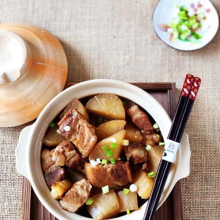 蘿蔔燉肉 -軟嫩燉肉與蘿蔔的溫潤甘甜-清淡和風-壓力鍋&瓦斯爐兩種做法