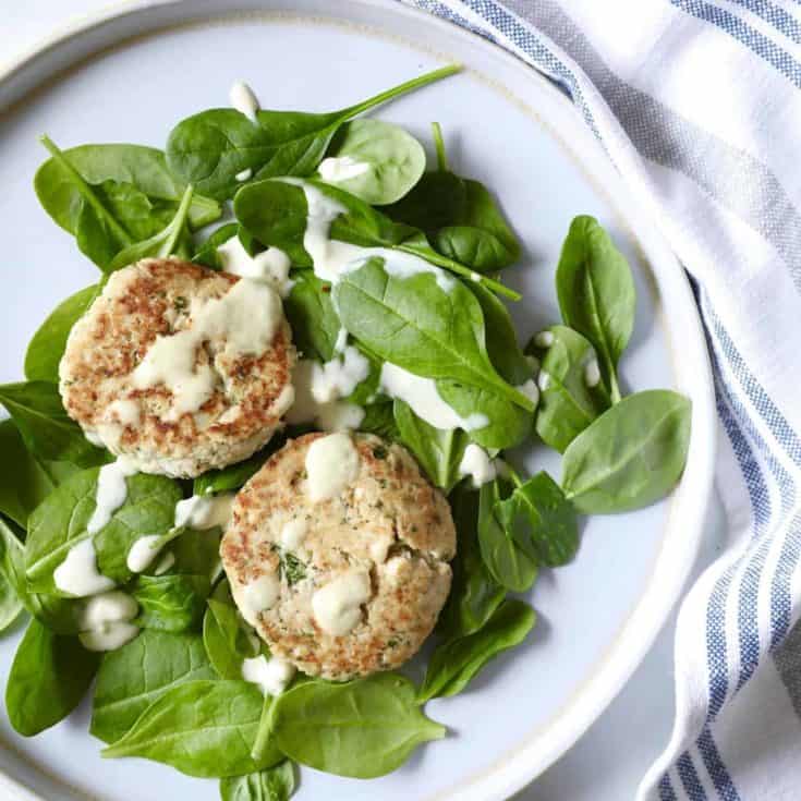 鮭魚豆腐排 -金黃香噴噴的鮭魚漢堡排20分鐘完成！低碳生酮無麩質便當菜