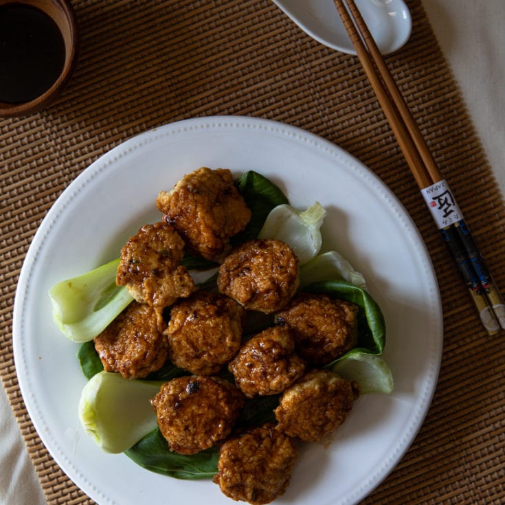 雞肉豆腐丸子- 自製Q彈火鍋丸子-免塑形簡單快手-低醣減醣氣炸鍋食譜