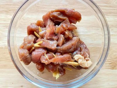 蠔油肉絲蛋炒花椰菜飯