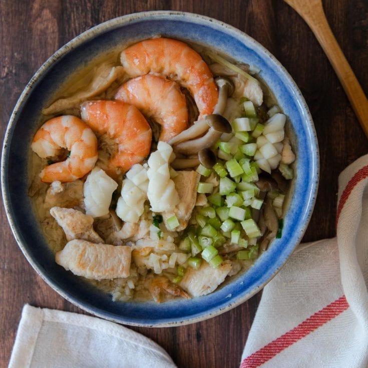 無米什錦粥 Cauliflower Congee ?呆了！沒想到花椰菜做的粥這麼好吃！