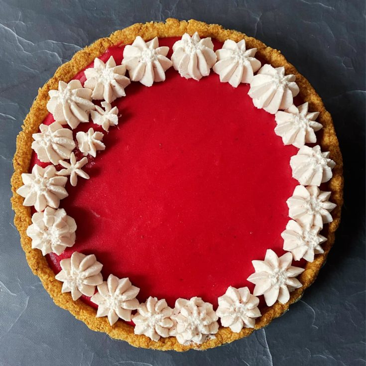 低醣小紅莓塔 -超吸睛！酸甜紅莓＋酥脆杏仁塔皮，聖誕節餐後甜點就它啦?