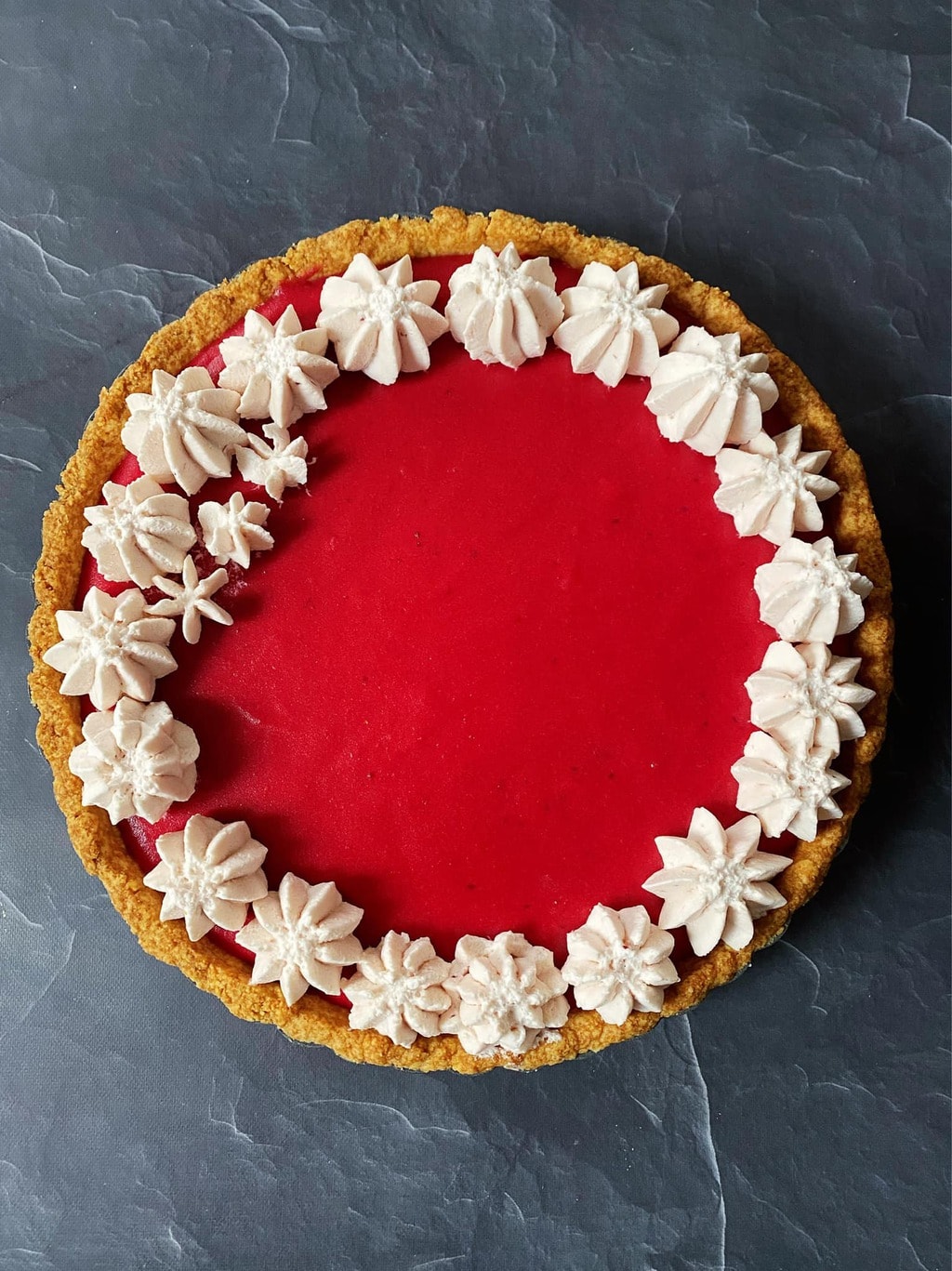 低醣小紅莓塔 -超吸睛!酸甜紅莓+酥脆杏仁塔皮,聖誕節餐後甜點就它啦?
