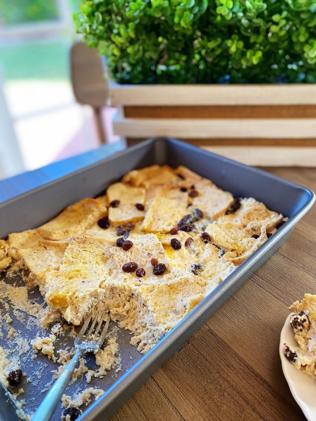 低醣麵包布丁 ,吃不完的生酮吐司變身成奶香濃郁的點心 Bread Pudding